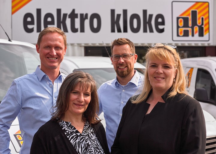 Viel zu tun: Das Führungs-Team der Elektro Kloke GmbH in Stuhr sucht Dich! Führungs-Team Elektro Kloke GmbH Stuhr